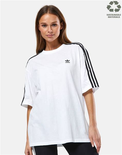 oversize t shirt weiß adidas